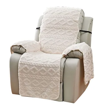 Apsaugoti savo recliner ar masažo kėdė su storos žakardo aksomo sofa padengti lengva įdiegti ir prižiūrėti
