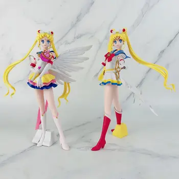 25cm Anime Sailor Moon Pav Usagi Tsukino Modelis Lėlės Sailor Blizgučiai Glamours Veiksmų Skaičius, Ornamentas Kolekciją Gimtadienio Dovana