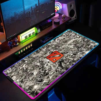 Dota 2 RGB Žaidimų Pelės Padas Kompiuteris Nešiojamas Spalvinga Šviesos, LED Apšvietimas, Didelis Kilimėlis Žaidėjas Žaidimo Stalo Kilimėlis Su Apšvietimu