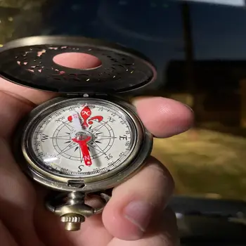 Retro Dovana Kišenėje Žiūrėti Kompasą Lauko Pėsčiųjų Navigacijos Lauko Įrankiai Derliaus Bronzos Kompasas Nešiojamų Kompasas