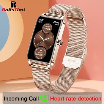 Rollstimi Smart Watch Moterų Smartwatch Android 2023 Vandeniui Laikrodžiai 